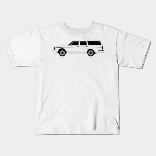 Volvo 245 DL Black Outline Kids T-Shirt